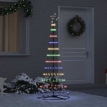 LED Julgran med 230 LED-lampor Flerfärgsdesign 184,5 cm Metall