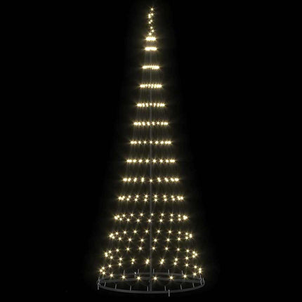LED Julgran med 295 LED-lampor med stativ Varmvit 250 cm Metall