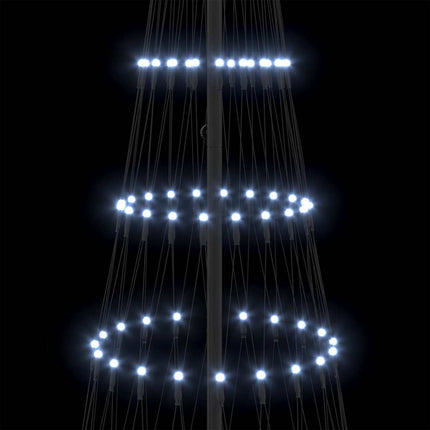 LED Julgran med 295 LED-lampor med stativ Kallvit 250 cm Metall