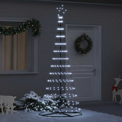 LED Julgran med 295 LED-lampor med stativ Kallvit 250 cm Metall