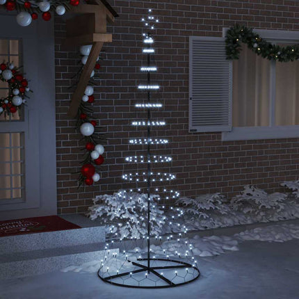 LED Julgran med 295 LED-lampor med stativ Kallvit 250 cm Metall