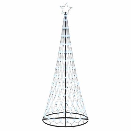 LED Julgran med 295 LED-lampor med stativ Kallvit 250 cm Metall