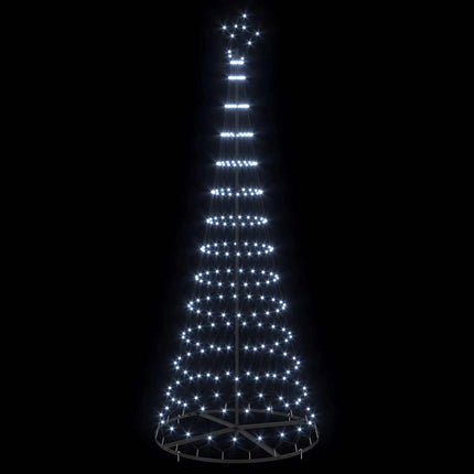 LED Julgran med 295 LED-lampor med stativ Kallvit 250 cm Metall