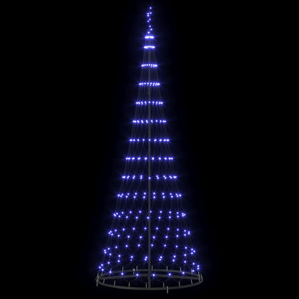 LED Julgran med 295 LED-lampor med stativ Blå 250 cm Metall