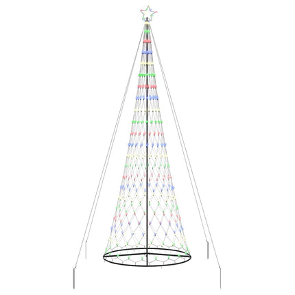 LED Julgran med 455 LED-lampor Flerfärgsdesign 399 cm Metall