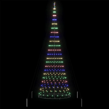 LED Julgran med 455 LED-lampor Flerfärgsdesign 399 cm Metall