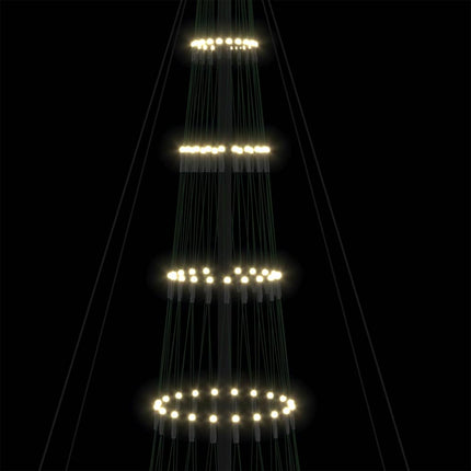 LED Julgran med 555 LED-lampor med stativ Varmvit 500 cm Metall