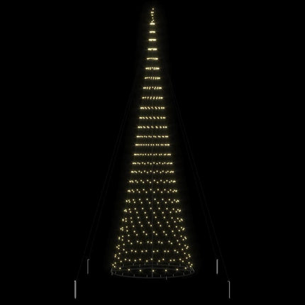 LED Julgran med 555 LED-lampor med stativ Varmvit 500 cm Metall