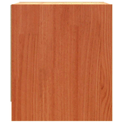 Sängbord med låda Vaxbrun 40 x 30.5 x 35.5 cm Furuträ
