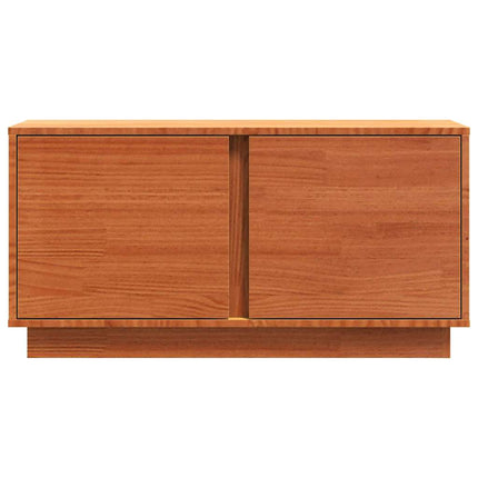 TV-skåp Vaxbrun 80 x 35 x 40,5 cm Massiv furu