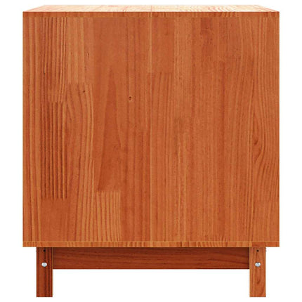 Hundhus med lagring Vaxbrun 90 x 60 x 67 cm Massiv furu