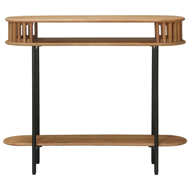 Hantverksmässig sluttabell Teakbrun 90 x 30 x 75 cm