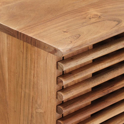 Hantverksmässig sluttabell Teakbrun 100 x 30 x 75 cm