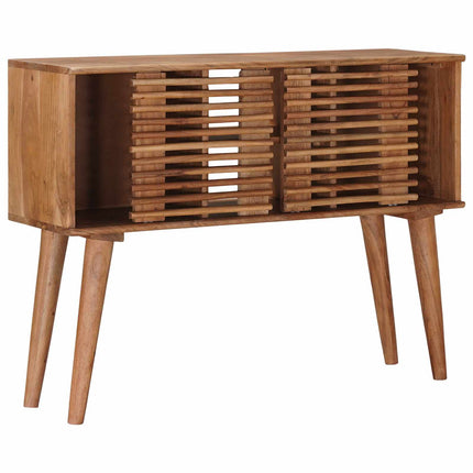 Hantverksmässig sluttabell Teakbrun 100 x 30 x 75 cm