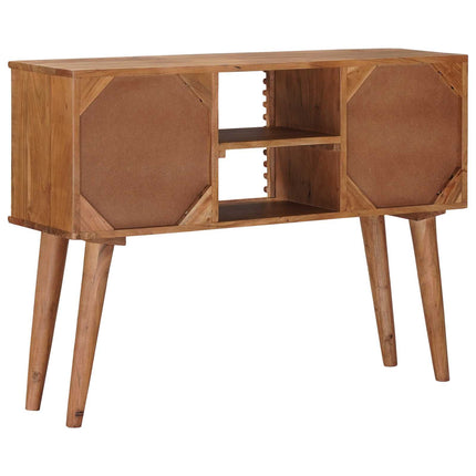 Hantverksmässig sluttabell Teakbrun 100 x 30 x 75 cm