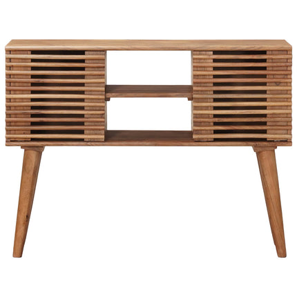 Hantverksmässig sluttabell Teakbrun 100 x 30 x 75 cm
