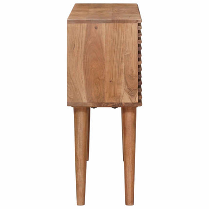 Hantverksmässig sluttabell Teakbrun 100 x 30 x 75 cm