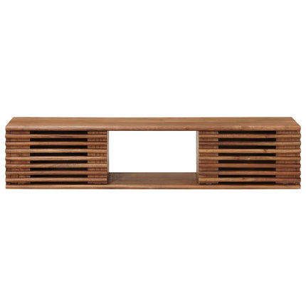 TV-skåp med lagring med dörr Naturfärg 105 x 30 x 22,5 cm