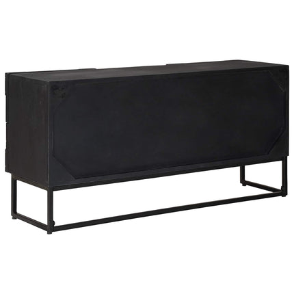 TV-skåp med låda med hylla med lagring Svart 105 x 30 x 54 cm