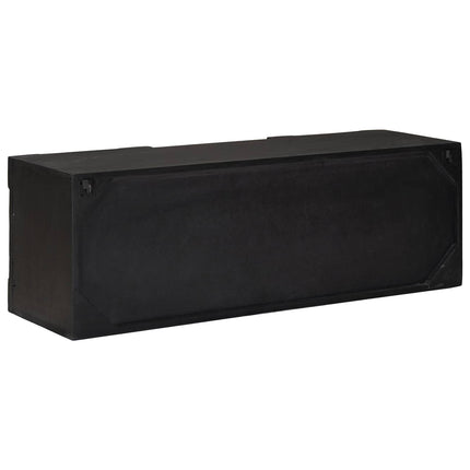 TV-skåp med hylla med lagring med dörr Svart 105 x 30 x 35 cm