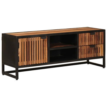TV-skåp 105 x 30 x 40 cm Massivt mangoträ och konstruerat trä