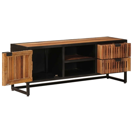 TV-skåp 105 x 30 x 40 cm Massivt mangoträ och konstruerat trä