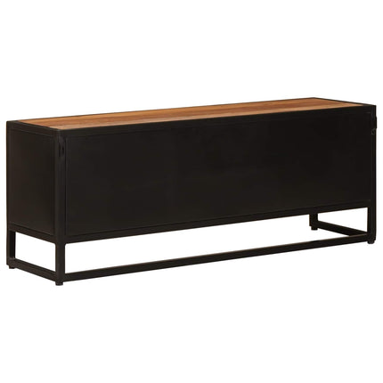 TV-skåp 105 x 30 x 40 cm Massivt mangoträ och konstruerat trä
