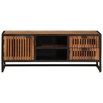 TV-skåp 105 x 30 x 40 cm Massivt mangoträ och konstruerat trä