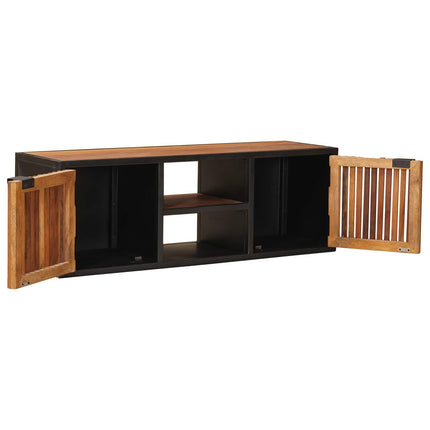 TV-skåp 105 x 30 x 35 cm Massivt mangoträ och konstruerat trä