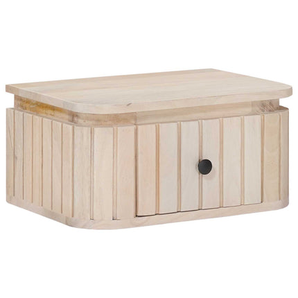 Handgjord Sängbord Vit 40 x 30 x 20 cm Massivt mangoträ