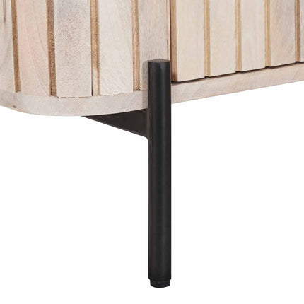 Sideboard 70 x 30 x 65 cm Massivt mangoträ och konstruerat trä