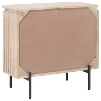 Sideboard 70 x 30 x 65 cm Massivt mangoträ och konstruerat trä