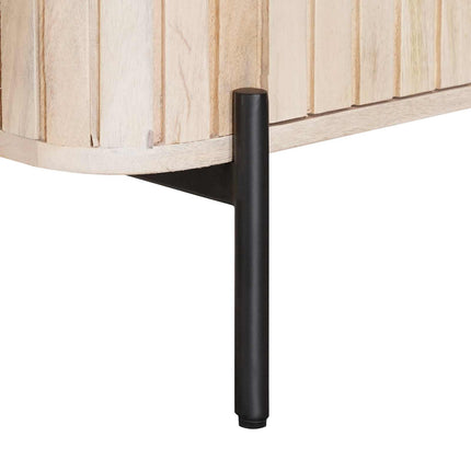 Sideboard 105 x 30 x 65 cm Massivt mangoträ och konstruerat trä