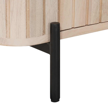 TV-skåp 105 x 30 x 45 cm Massivt mangoträ och konstruerat trä