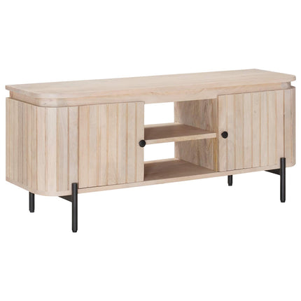 TV-skåp 105 x 30 x 45 cm Massivt mangoträ och konstruerat trä