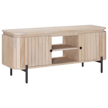 TV-skåp 105 x 30 x 45 cm Massivt mangoträ och konstruerat trä