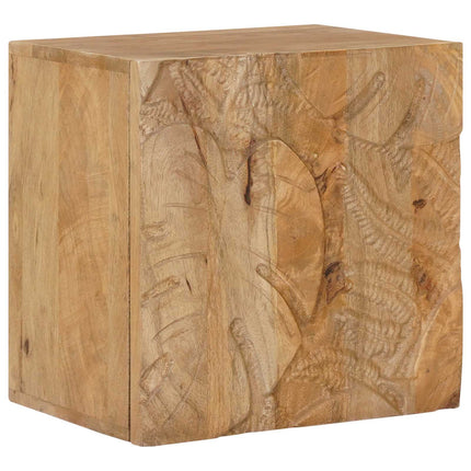 Handgjord Sängbord Teakbrun 40x30x40 cm Massivt mangoträ