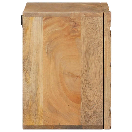 Handgjord Sängbord Teakbrun 40x30x40 cm Massivt mangoträ