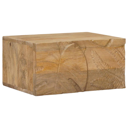 Handgjord Sängbord Teakbrun 40 x 30 x 20 cm Massivt mangoträ