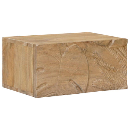 Handgjord Sängbord Teakbrun 40 x 30 x 20 cm Massivt mangoträ