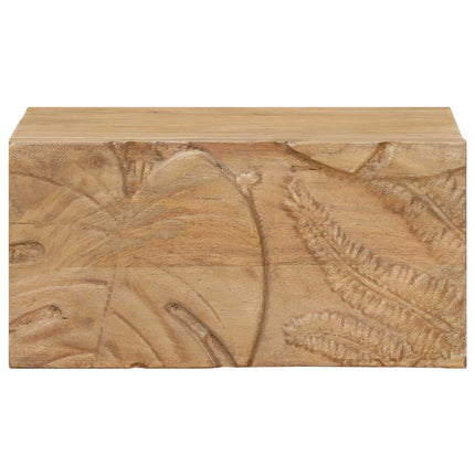 Handgjord Sängbord Teakbrun 40 x 30 x 20 cm Massivt mangoträ