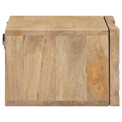 Handgjord Sängbord Teakbrun 40 x 30 x 20 cm Massivt mangoträ