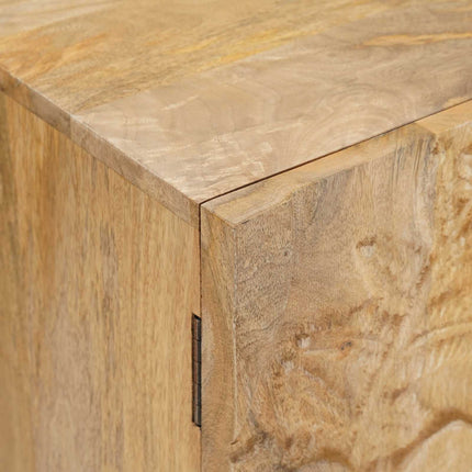 Sideboard 100 x 30 x 65 cm Massivt mangoträ och konstruerat trä