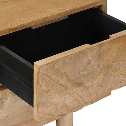 TV-skåp 110 x 30 x 40 cm Massivt mangoträ och konstruerat trä