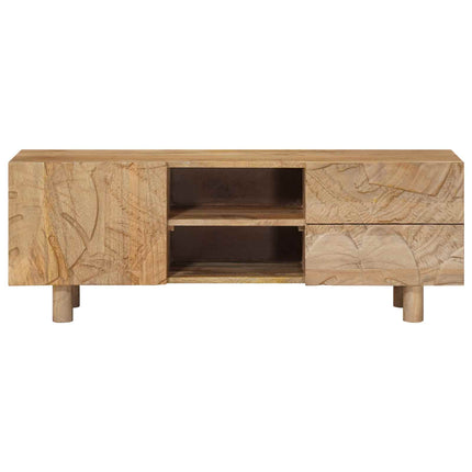 TV-skåp 110 x 30 x 40 cm Massivt mangoträ och konstruerat trä