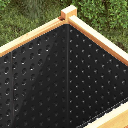 Prickig Avvattningsskiva 2 pcs Svart 1 x 20 m HDPE