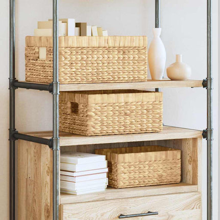 Förvaringskorgar 3 pcs Naturfärg Vattenhyacint