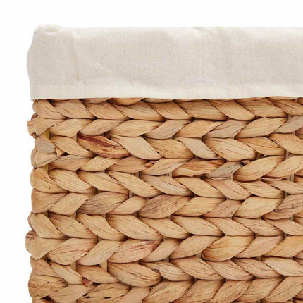 Förvaringskorgar 3 pcs Naturfärg Vattenhyacint