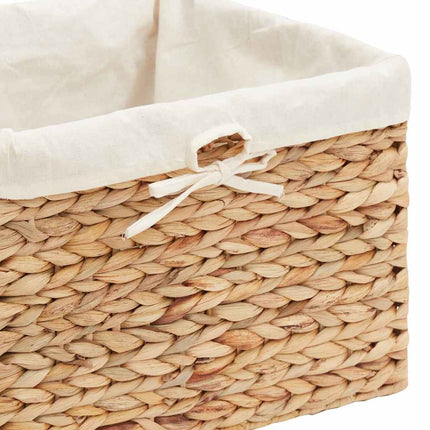 Förvaringskorgar 3 pcs Naturfärg Vattenhyacint