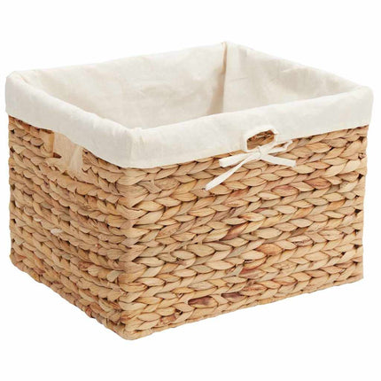 Förvaringskorgar 3 pcs Naturfärg Vattenhyacint